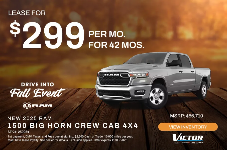 New 2025 RAM 1500 Big Horn Crew Cab 4x4