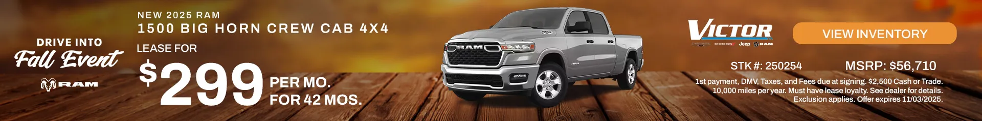 New 2025 RAM 1500 Big Horn Crew Cab 4x4