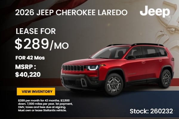 2026 jeep cherokee on offer