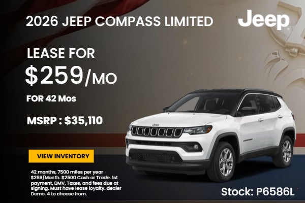 2026 jeep compass on offer