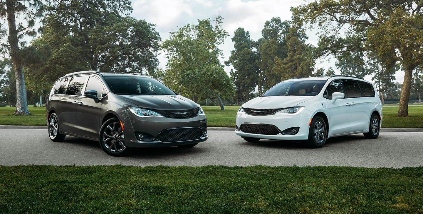 2020 Chrysler Pacifica Gray and White Exteriors