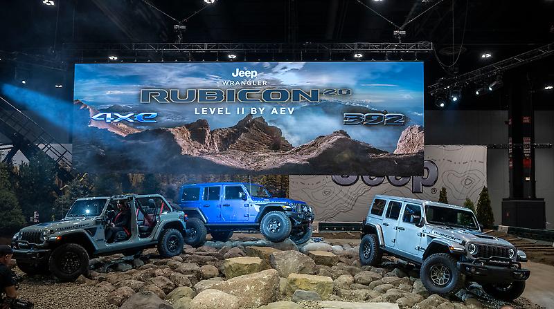 Jeep® Reveals the 20th Anniversary Editions of the 2023 Wrangler Rubicon 4xe and the 2023 Wrangler Rubicon 392 at a press conference
