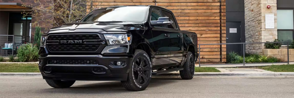The RAM 1500 parked outside.