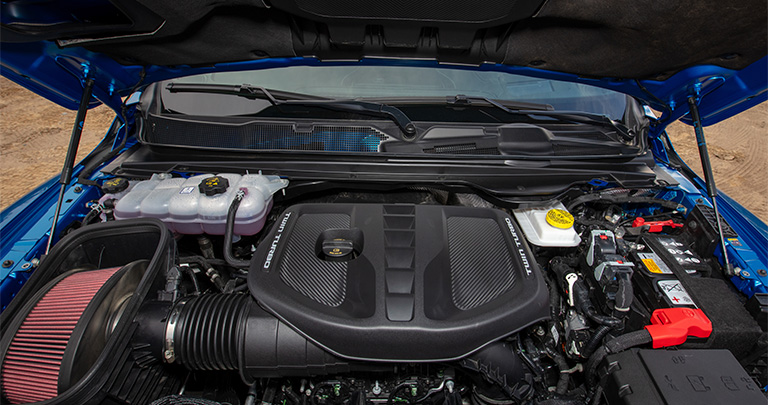 A 2025 RAM 1500 with its hood open in Victor, NY.