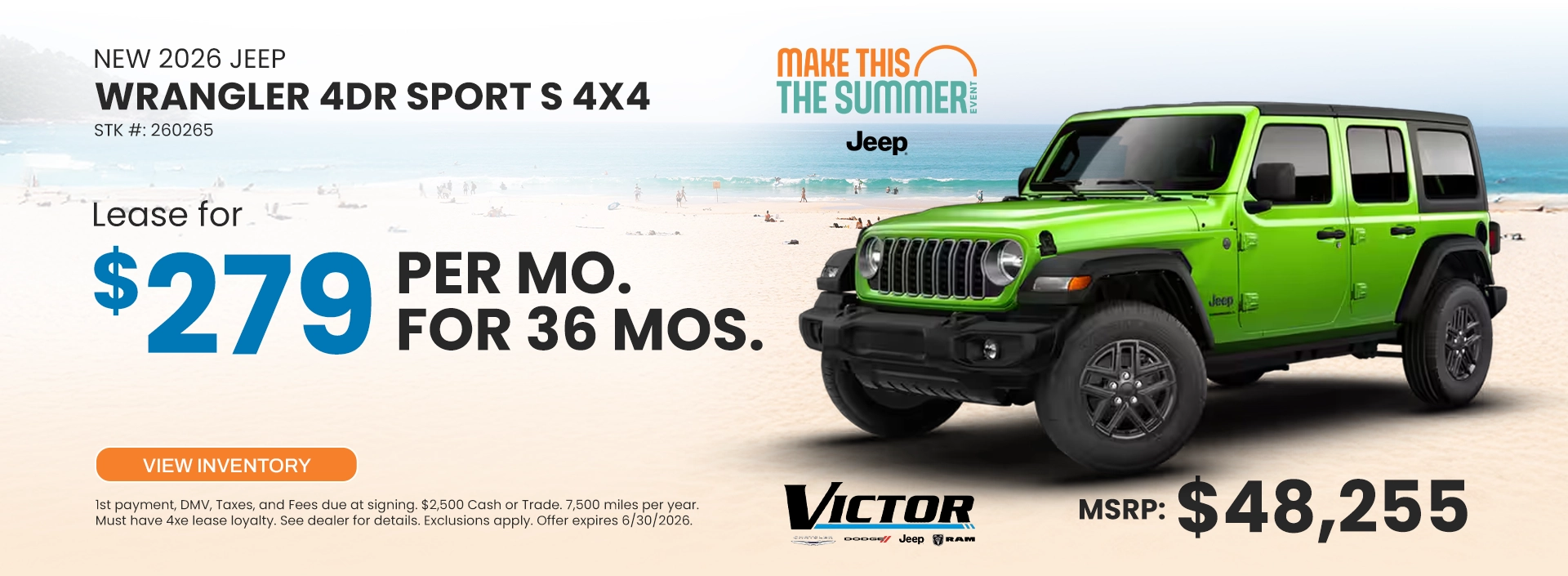 NEW 2026 JEEP WRANGLER 4DR SPORT S 4X4
